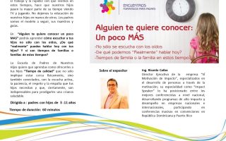 Charla tiempo de calidad