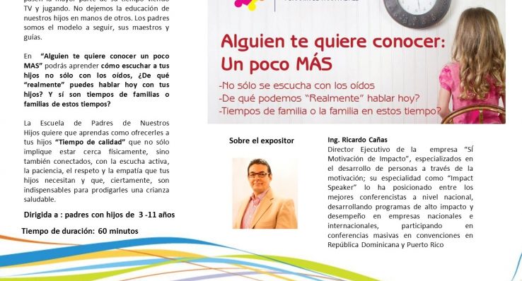 Charla tiempo de calidad