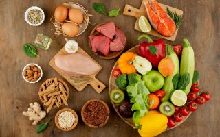 vista superior arreglo grupos alimentos vista superior arreglo grupos alimentos